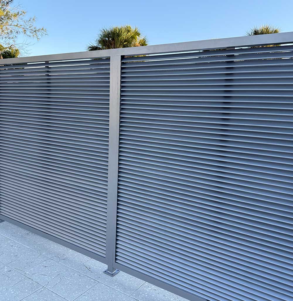 Custom aluminum fence