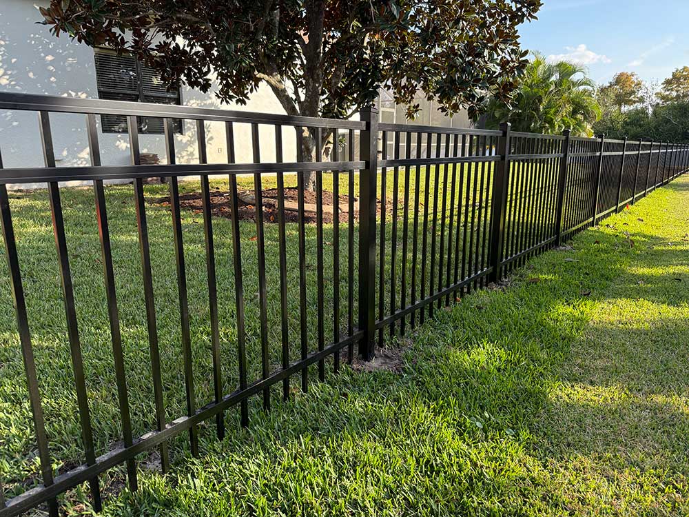 Residential aluminum fence