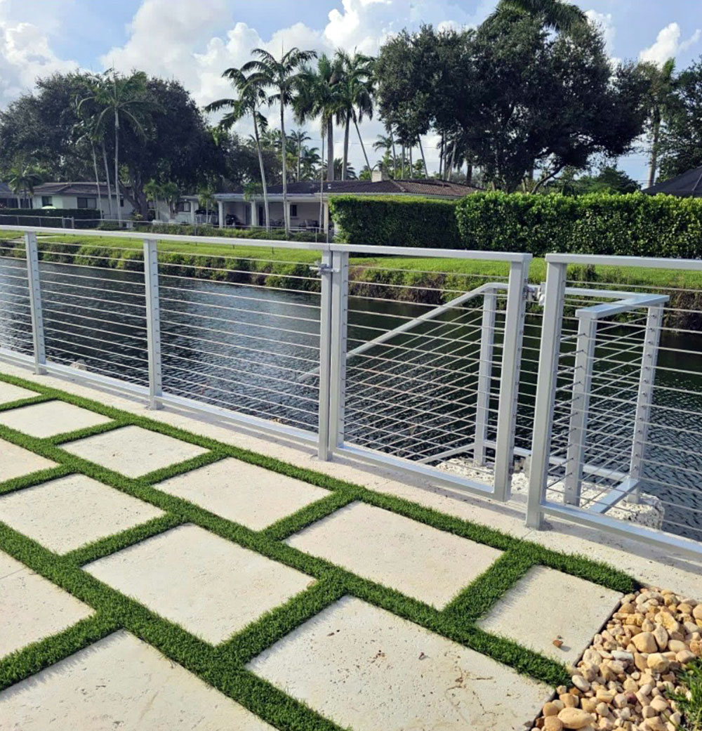 Commercial Fencing with Custom Railings