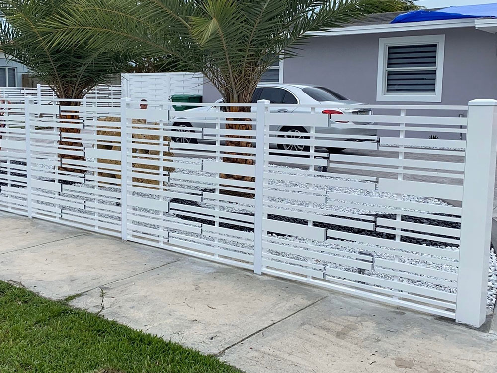 Custom residential fence