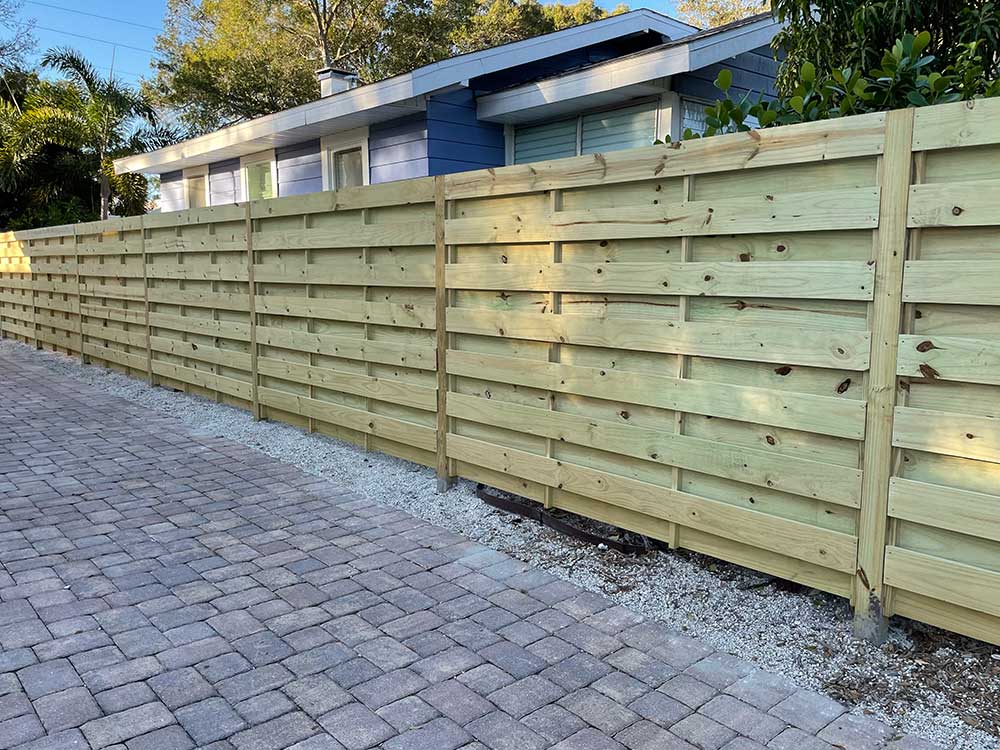 Wooden Shadow-box Fence