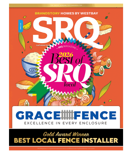 2026 SRQ Magazine Gold Winner for Best Fence Contractor - Grace Fence